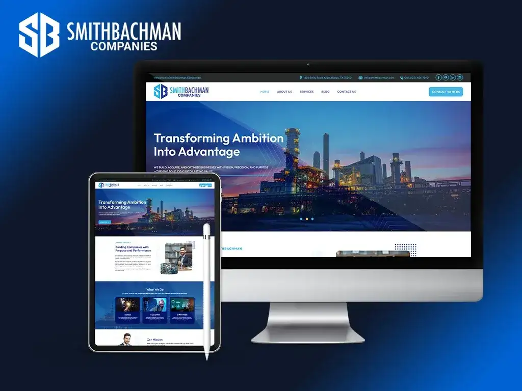 Smith Bachman website designed and developed by Intrigue IT Solutions to strengthen online presence, user experience, and business growth.